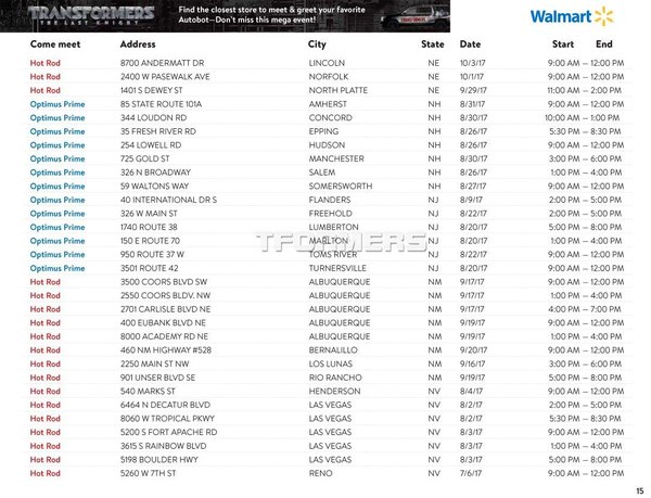 Autobot Unite Walmart US Transformers The Last Knight Tour Stops And Dates 16 (16 of 29)